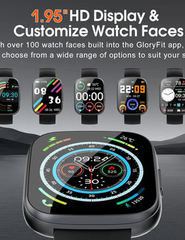 1.95'' Multifunctional Smart Watch Fitness Sports Bracelet Sleep Monitor IP68 Waterproof T80 Smartwatch