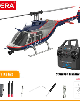 RC ERA C138 BELL 206 Jet Ranger 6-axis Gyro Stabilized Altitude Hold 4ch RC Helicopter Aircraft Hobby for Adults -RTF