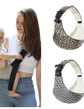 Going Out Carrier Simple Leopard Pattern Portable Front Hug Type Back Out of the Artifact Waist Stool