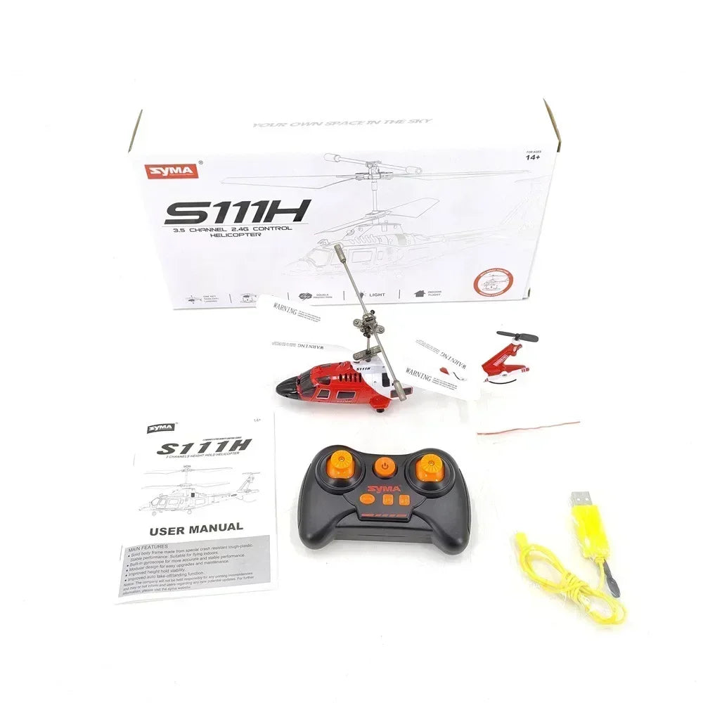 Simulation Apache Twin Paddle S109 Helicopter 20cm Multi-function Remote Control Electric Plane Toy Small Aircraft Gifts