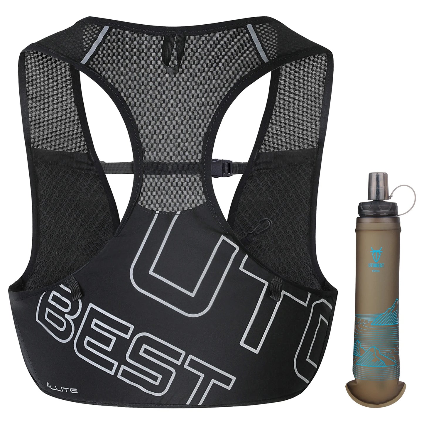 Trail Running Vest Ultra Lightweight Hydration Pack Breathable Functional Pack for Marathon Cycling Hiking