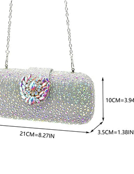 New Italian Shoes and Bags Matching Set Luxury Designer Pumps Women Full Rhinestone Designer Shoe and Bag Sets From Italy