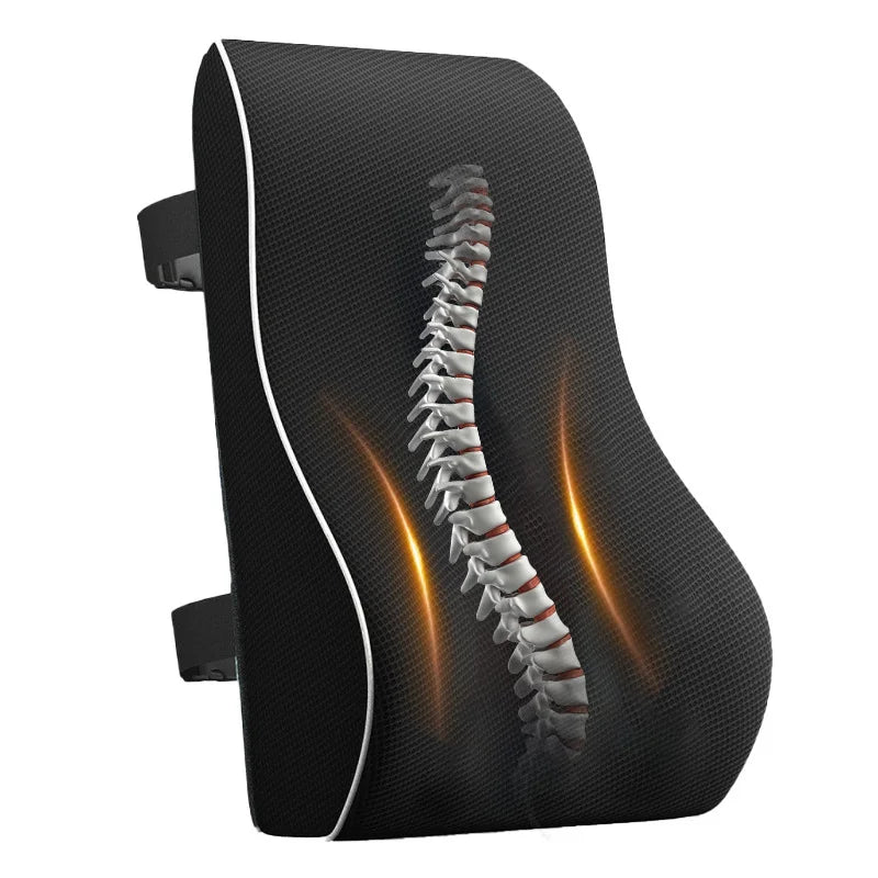 Memory Foam Lumbar Support Cushion for Car Seat and Office Chair