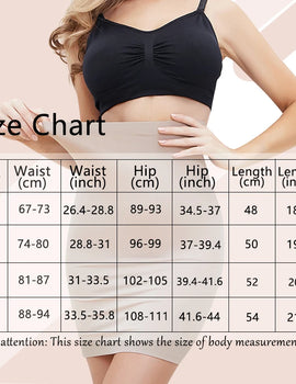Above Knee Anti-Cling Underskirt Half Slips for Dress Shapewear Body Shaper Seamless Smooth Tummy Control Underwear Short Skirt