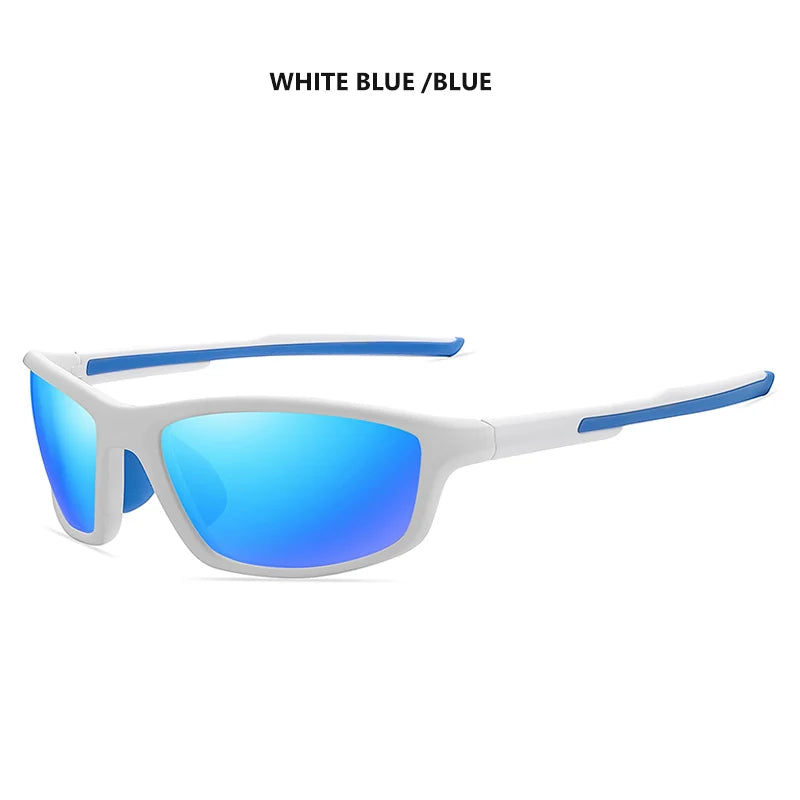TR90 Polarized Outdoor Sports Sunglasses UV400 Mirror Anti-Glare Driving Glasses for Men Women