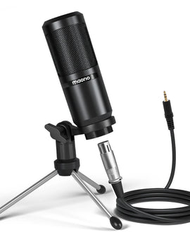 PM360TR Condenser Microphone Podcast Microphone 3.5mm Mic for Computer,Laptop,Phone,Sound Card,YouTube,Gaming,Recording