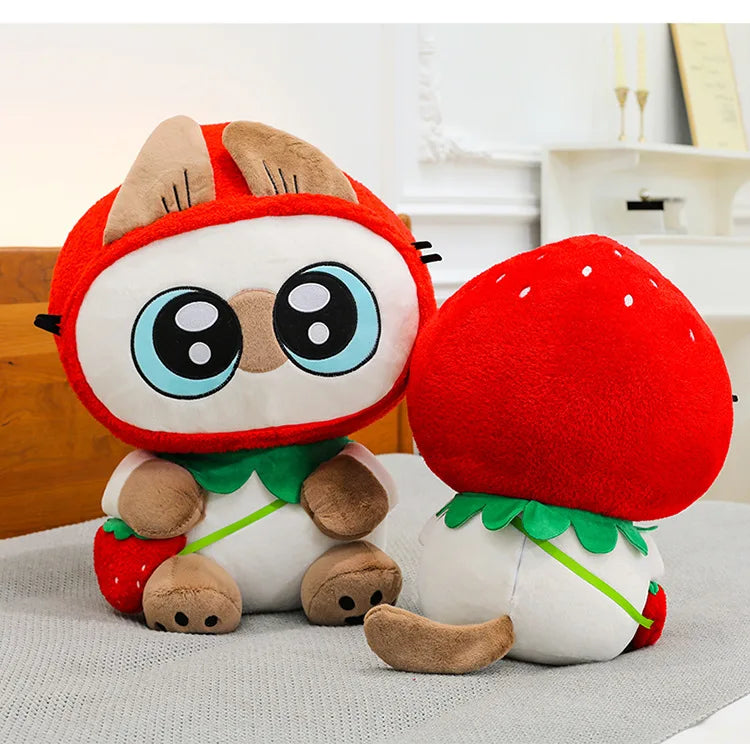 Kawaii Siamese Cat Plush Stuffed Doll Pillow Toy