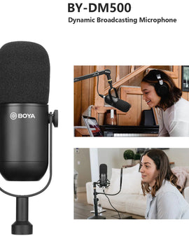 BY-DM500 Studio Gaming Microphone for Streaming Live Vocals Youtube Recording Blogging Podcasting XLR Dynamic Microphone
