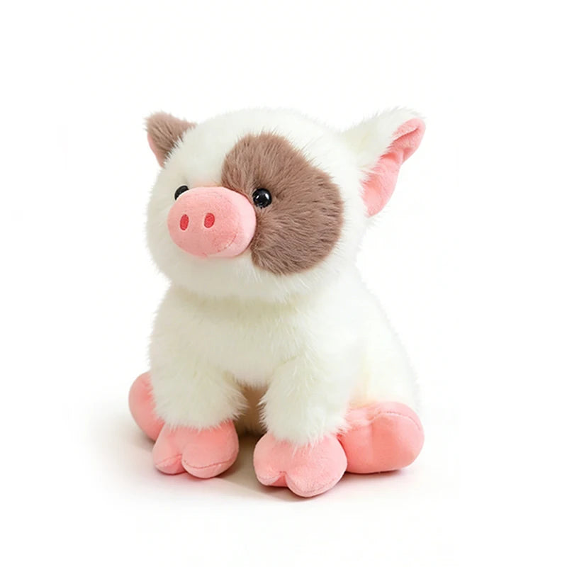 20CM Cute Pink White Pig Plush Toy Doll Soft Stuffed Animal Piggy Fluffy Sleeping Pillow Birthday Gift Kids Girl Boy Room Decor
