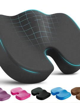 1Pcs Coccyx Seat Cushion Memory Foam U-Shaped Pillow for Chair Cushion Pad Car Office for Tailbone Pain Massage Pillow