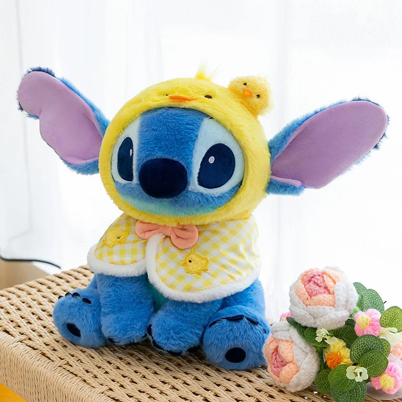 Disney's popular cute Stitch and Winnie plush toys, cute Winnie the Pooh dolls, girls' holiday and birthday gifts