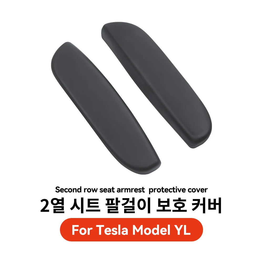 Silicone Armrest Protector Cover for Tesla Model YL Second Row Handrail