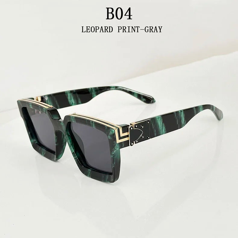 Millionaire Square Sunglasses With UV400 Protection