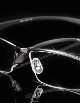 Light And Comfortable TR90 Alloy Eyewear Business Men's Full-frame Half-frame Optical Prescription Eyeglasses Frame