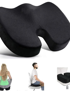 Travel Seat Cushion Memory Foam U-Shaped Pillow for Chair Cushion Pad Car Office Hip Support Massage Orthopedic Pillow