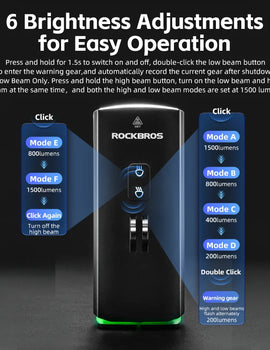 3000LM Bike Light 10000mAH Flashlight High-Low Beam Bicycle Front Light Powerbank Waterproof MTB Road Cycling Headlight