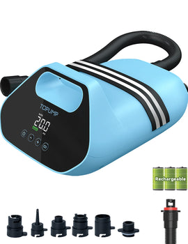 Electric Stand Up Paddle Pump 20PSI Rechargeable Dual Stage SUP Pump Kayak Accessories for Surfing Boat Kite Mattress Tent