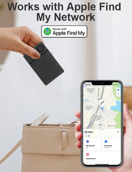 Ultra-thin Smart Bluetooth Global Position Systm Card Tracker Work With Apple Find My Wireless Rechargeable Back Cover For Iphone ID Card Finder