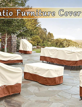 420D HEAVY DUTY Outdoor Garden Furniture Cover for Sofa Table Chair Patio Waterproof Wind-Proof Anti-UV Against Rain Snow