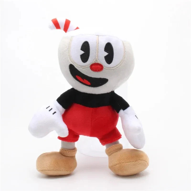2pcs Cuphead Plush Doll Toys Mugman Game Doll Toys Adventure Soft Stuffed Plush For Birthday Gift