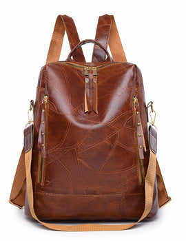 Multifunctional Large Capacity Backpacks High Quality Leather Luxury Designer Brand Women's Backpack