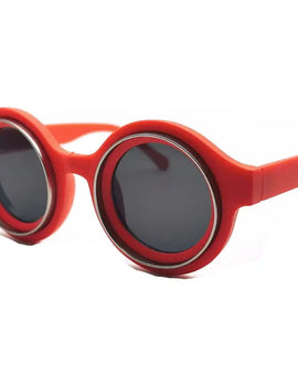 Summer Vacation Retro Steampunk Round Sunglasses Luxury Women Men Fashion Polarized Eyewear Uv400 Goggles