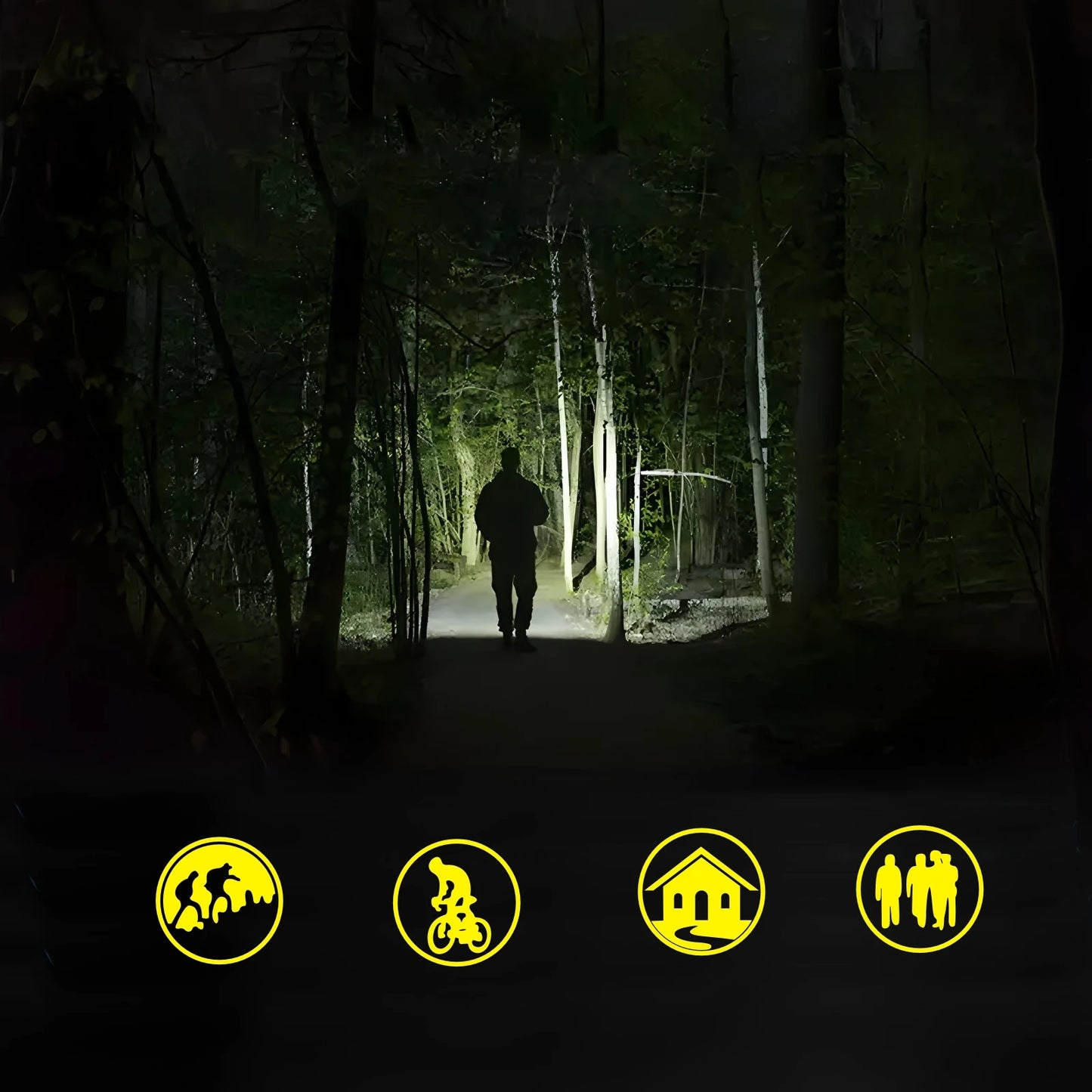 2 In 1 Rechargeable T6 LED Flashlight And Bicycle Light