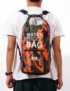 30L 15L Waterproof Dry Bags With Wet Separation Pocket Backpack For Kayaking Boating Swimming Outdoor Sports Bag XAZ9