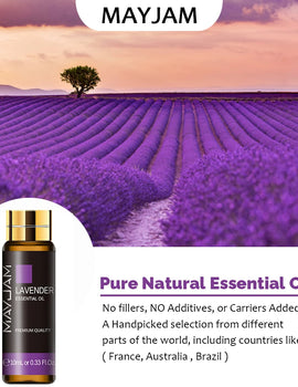 10ML Aromatic Diffuser Essential Oil Lavender Vanilla Myrrh Fragrance Oil For Soaps Candle Making Massage Humidifiers