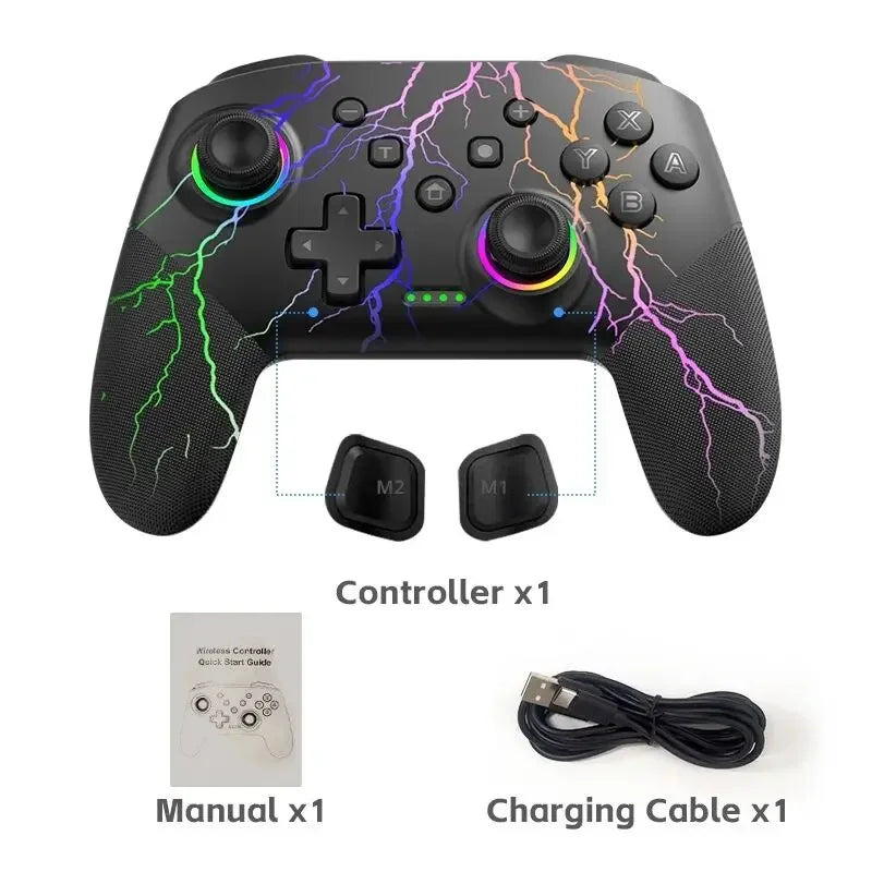 Wireless Pro Controller for Nintendo Switch / Switch Lite / OLED – 1000mAh Battery with Programmable Turbo Function