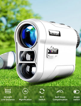 Golf Laser Rangefinder Rechargeable 600M/1000M 6X Magnification Monocular Telescope Range Finder for Outdoor Sports