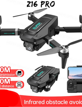 Z16 PRO RC Drone with Dual Cameras 2.4G WiFi Foldable Quadcopter Infrared Obstacle Avoidance RC Helicopter Toy