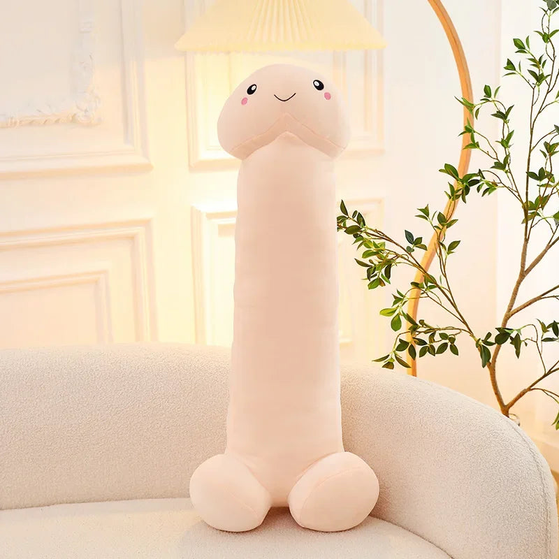 105cm Big Size Trick Penis Plush Kawaii Soft Simulation Dick Plushie Real-life Penis Pillow Sexy Hugging Pillow Girlfriend Gifts