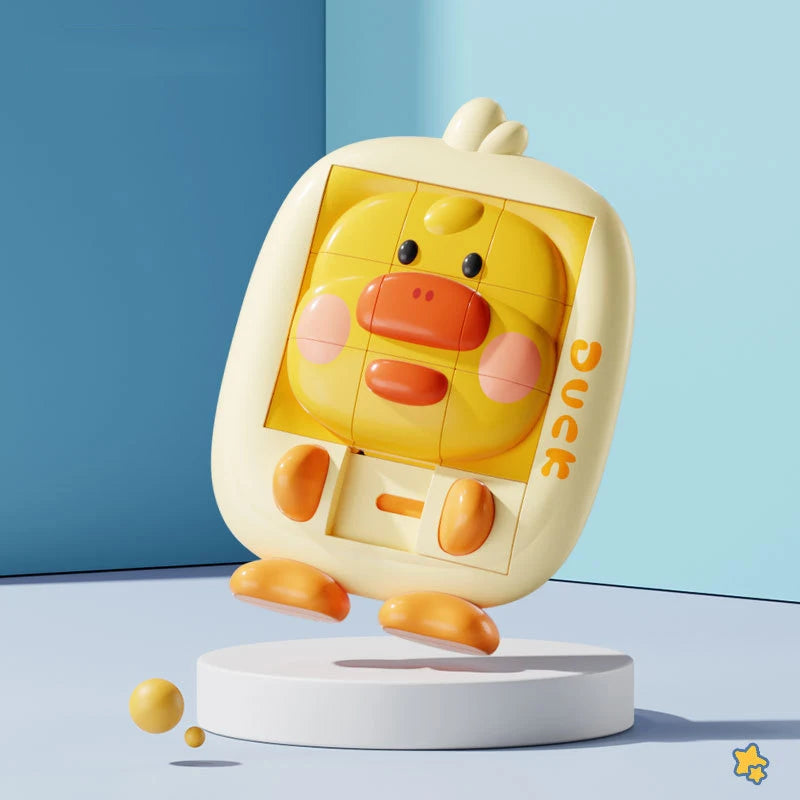 3D Cartoon Animal Huarong Road Slide Puzzle Games Board Game Thinking Training Nine Grids Educational Puzzles Toys