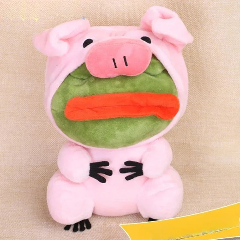 Sad Frog Plush Toy Soft Stuffed Pillow Doll 23cm