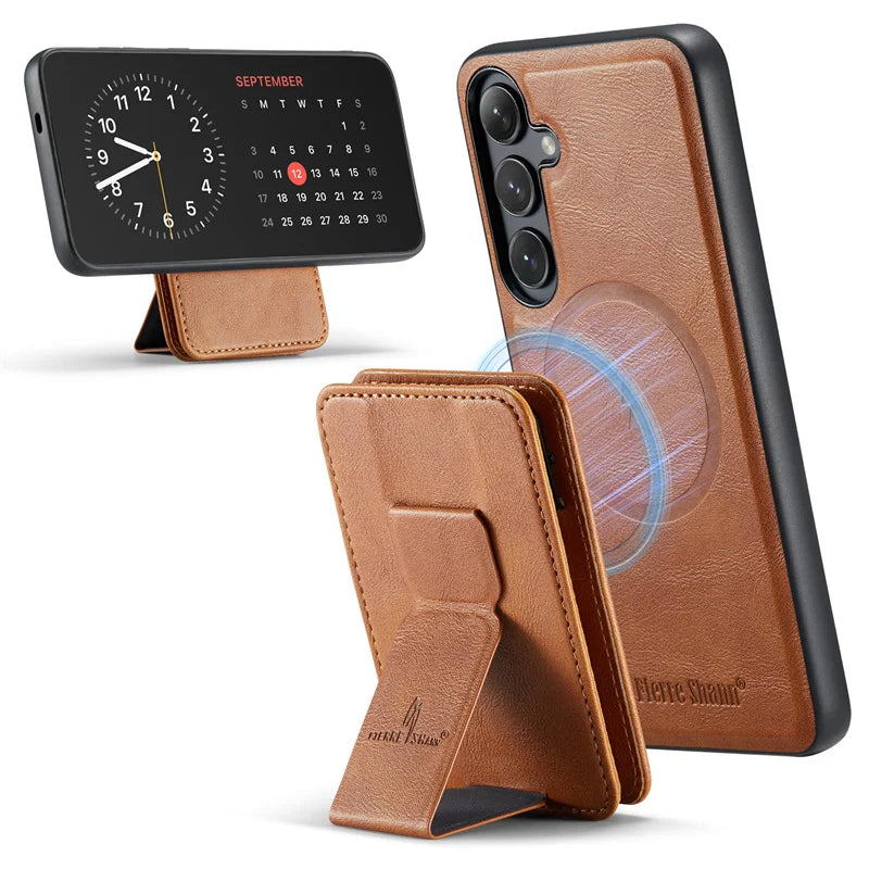 2 in 1Detachable Blocking Wrist strap Card Slot Wallet Case For Samsung Galaxy S 24 25 22 23 Ultra FE Plus Phone Case