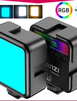 Mini RGB LED Video Light 2700K-9000K On Camera Fill Light Photography Lighting Pocket Live Tiktok Vlog Light lamp