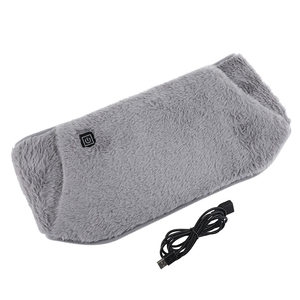 Heat Lumbar Heated Pad Back Support USB Electric Heating Belt Waist Brace Protector Band Warmer Belly Thermal Health