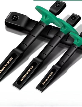 6/8/10/12 Inch Chrome Vanadium Steel Stone Flat Chisel With Hand Guard Construction Cement Masonry Concrete Engraving Cut Tool