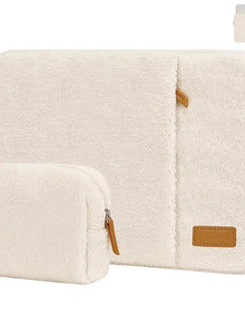 Laptop Sleeve for Macbook Pro 14 Case 13-13.3 inch Plush Notebook Carrying Case Cute PC Cover Shockproof Computer Briefcase Cove