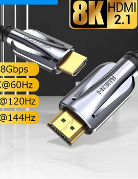 HDMI 2.1 Cable 8K/60Hz 4K/120Hz 48Gbps HDMI Digital Cables Splitter for Xiaomi TV Box HDR10+ PS5 Switch Cable HDMI 2.1