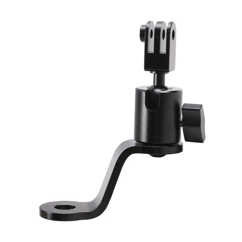 Motorcycle Rearview Mirror Action Camera Mount 360 Degree Adjustable Aluminum Alloy Rotating Bracket for Sports Cameras