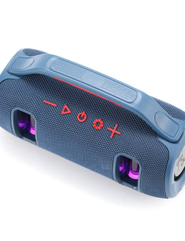 TG-694 Wireless Bluetooth High Quality Stereo Bass Waterproof BT Speaker LED RGB Light Portable Fabric Active Speaker FM Radio