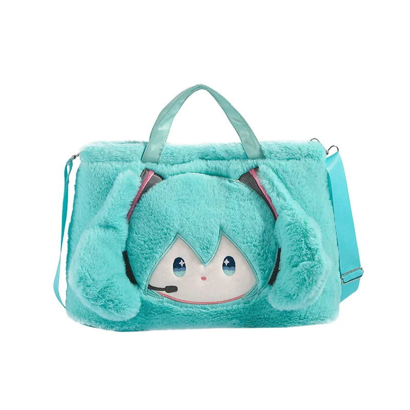 Kawaii Anime Character Plush Messenger Bag Soft Shoulder Bag