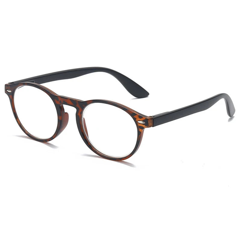 Round Acetate Reading Glasses with Classic Frame for Men and Women