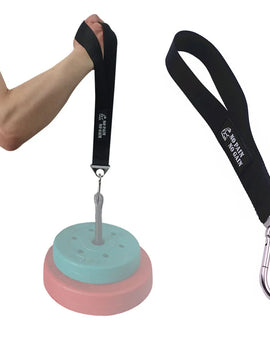 Fitness Arm Wrestling Training Strap Belt Handle Forearm Exerciser Strengthener Power Trainer for Cable Machine and Free Weight