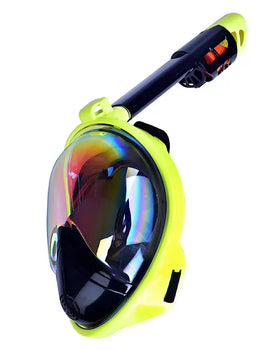 Diving Mask Underwater Scuba Anti Fog Full Face Diving Mask Professional Snorkeling Set with Anti-skid Ring Snorkel