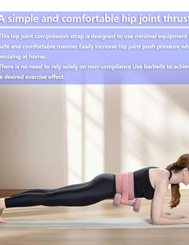 Exercise Hip Thrust Belt ,For Dumbbells, Kettlebells, and Plates,Slip-Resistant Padding for Hip Protection,Perfect for Gym, Home