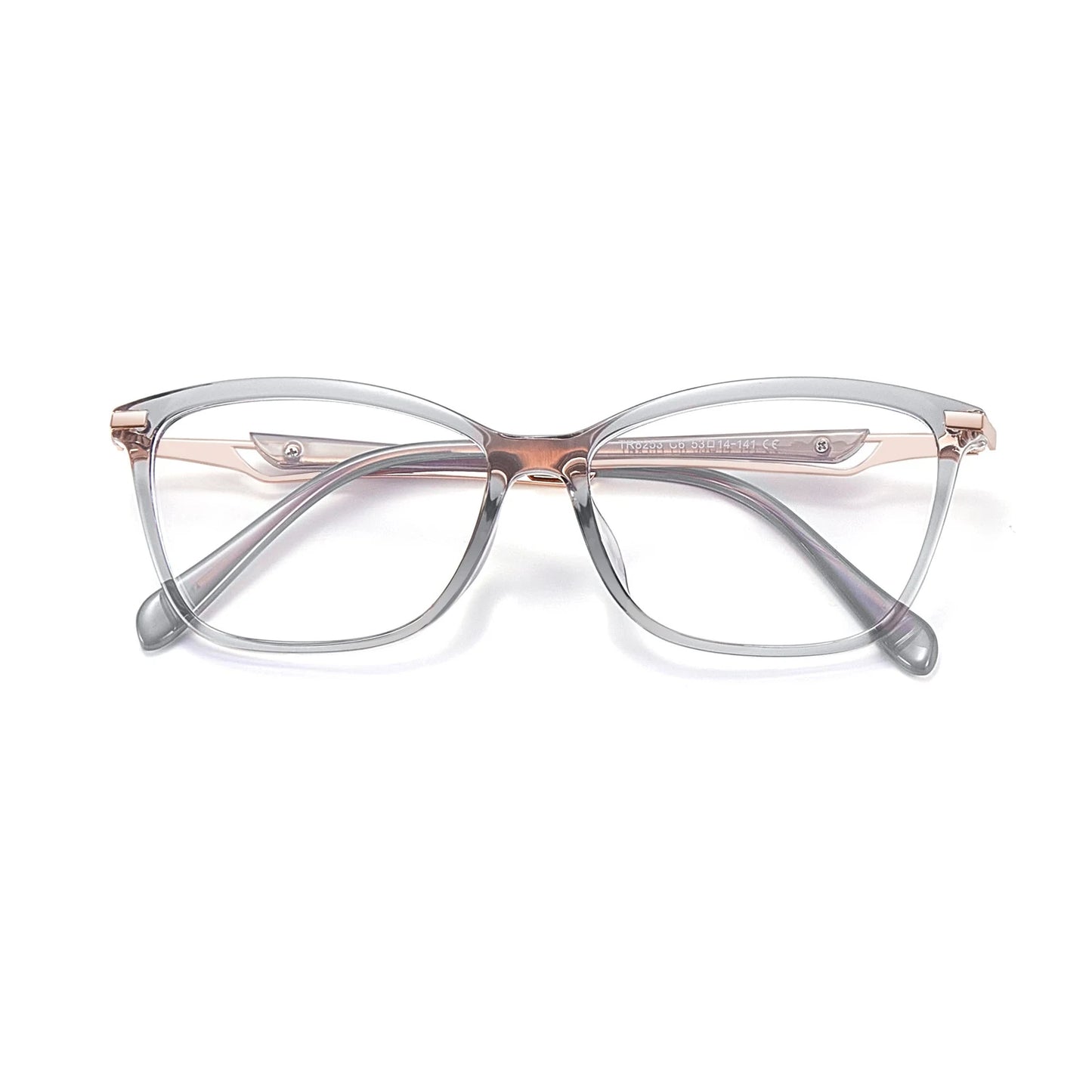 Retro Square Cat Eye Lightweight TR90 Eyeglasses Frames for Women