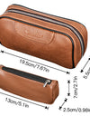 PU Leather Tobacco Smoking Pipe Bag for 2 pipes Portable Herb Tobacco Smoking Pipe Case Smoking Tools Accessories